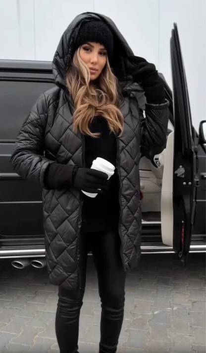 Isabell™ | Gesteppter Puffer-Mantel mit Kapuze