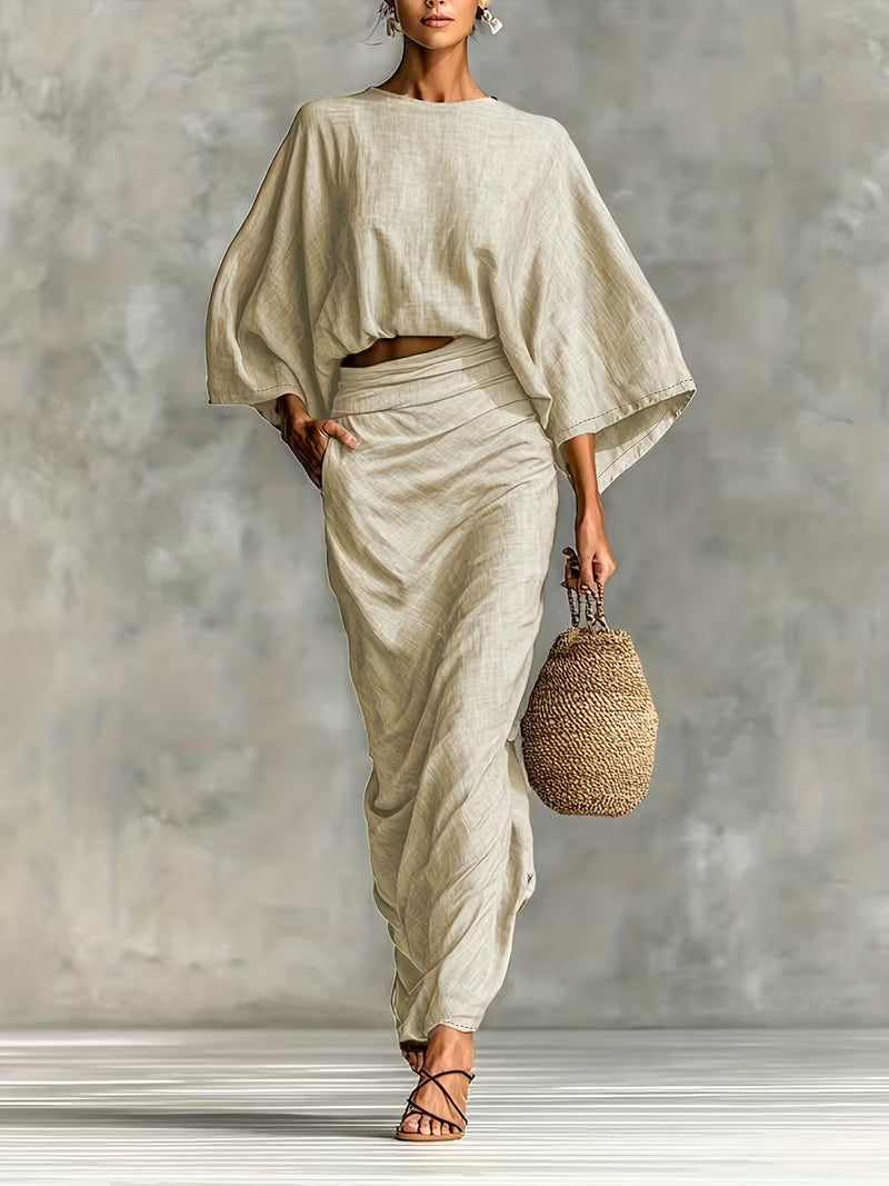 Maelina™ | Zweiteiliges Leinen-Wickelset