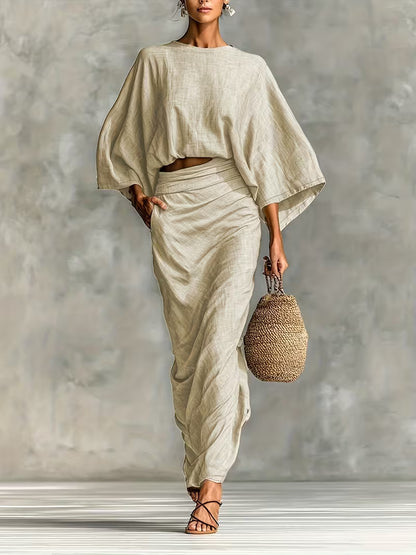 Maelina™ | Zweiteiliges Leinen-Wickelset