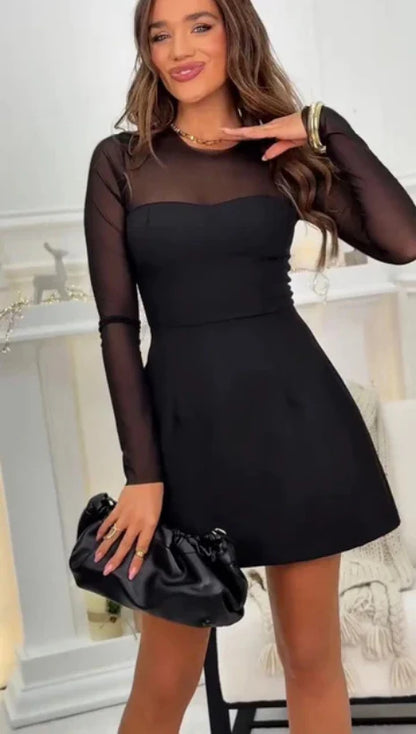 Fenwina™ | Noir-Allure-Minikleid