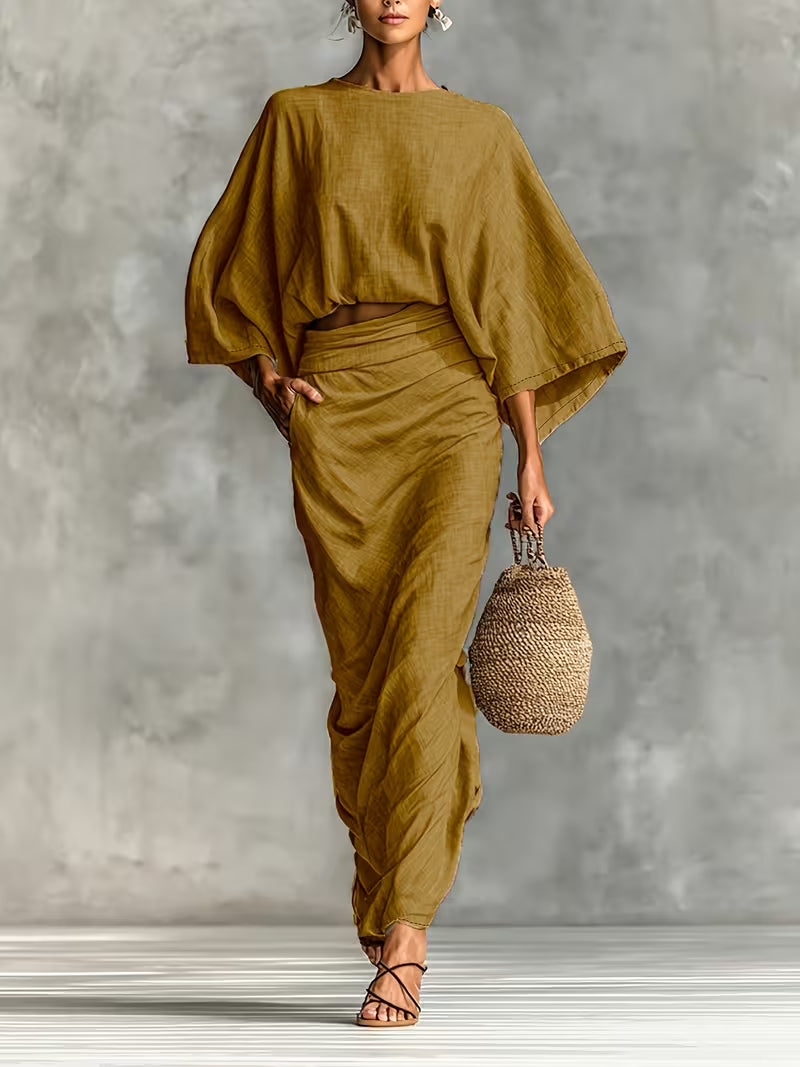 Maelina™ | Zweiteiliges Leinen-Wickelset