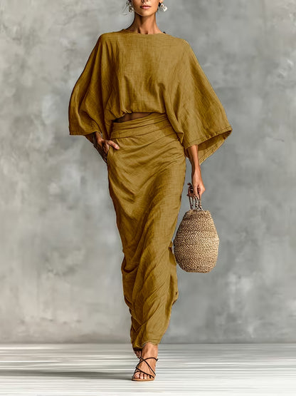 Maelina™ | Zweiteiliges Leinen-Wickelset