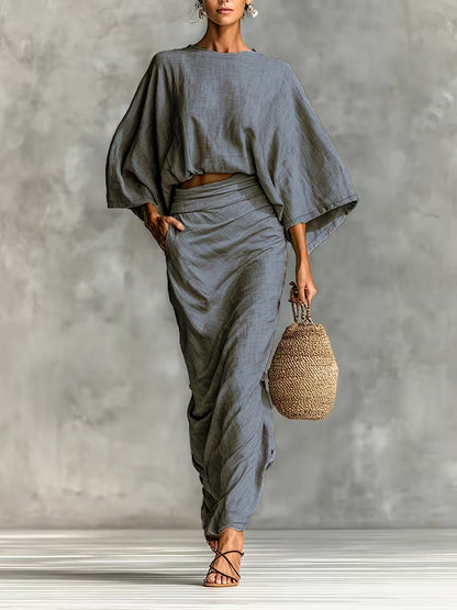 Maelina™ | Zweiteiliges Leinen-Wickelset