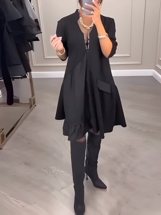 Veltrud™ | Lässiges, mehrlagiges Minikleid