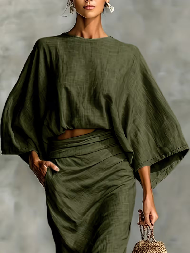 Maelina™ | Zweiteiliges Leinen-Wickelset