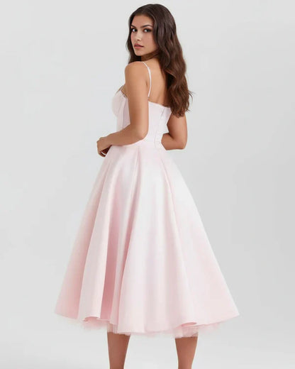 Brigitte™ | Midikleid mit strukturiertem Oberteil