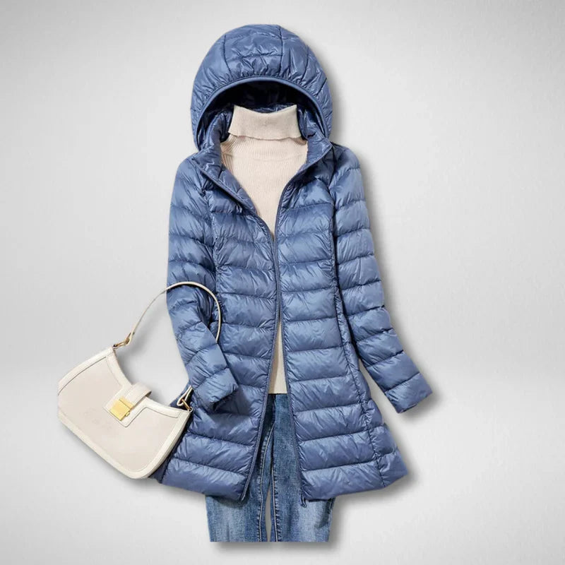 Sibylle™ | Lange gesteppte Jacke