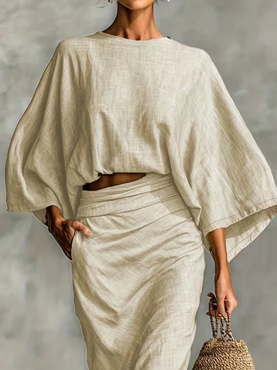 Maelina™ | Zweiteiliges Leinen-Wickelset