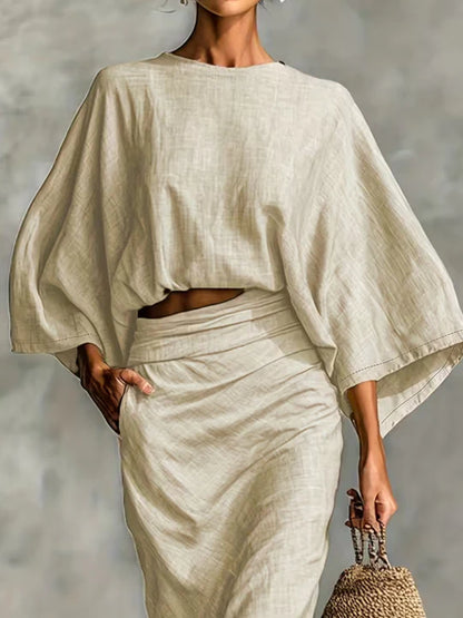 Maelina™ | Zweiteiliges Leinen-Wickelset