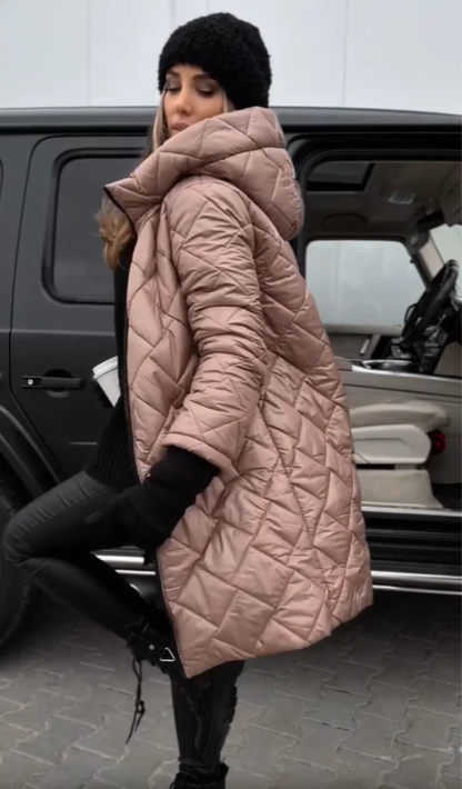 Isabell™ | Gesteppter Puffer-Mantel mit Kapuze