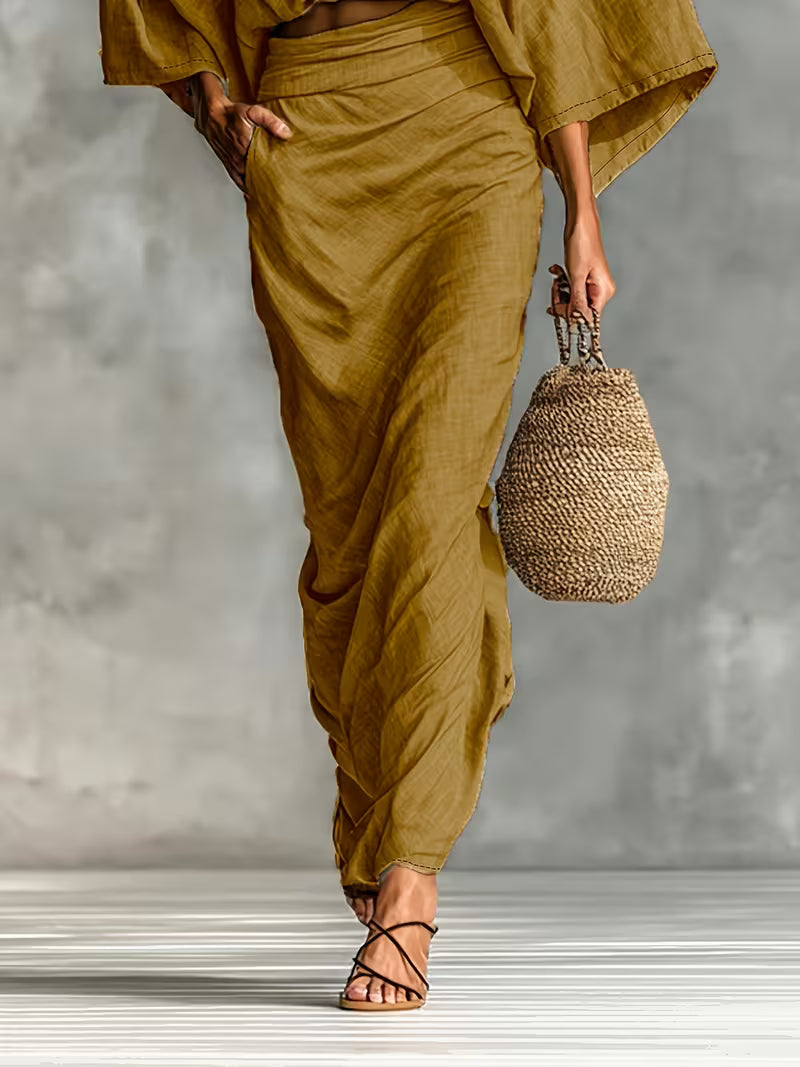 Maelina™ | Zweiteiliges Leinen-Wickelset