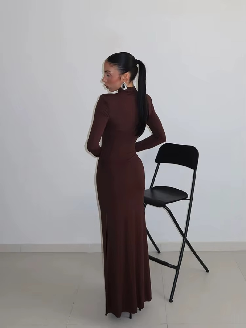 Olythia™ | Langärmliges Rollkragenkleid