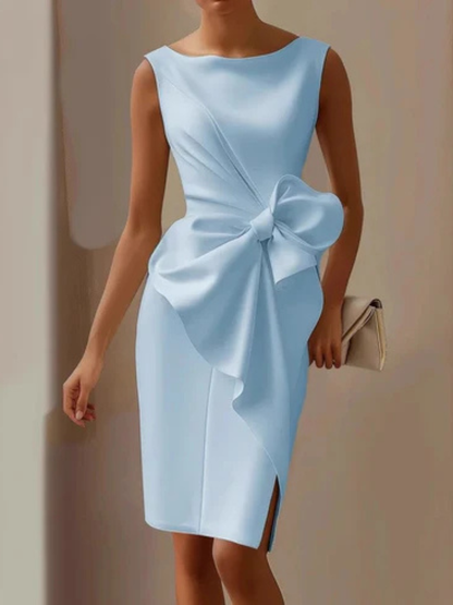 Estrelle™ | Ärmelloses Midikleid mit Schleifendetail