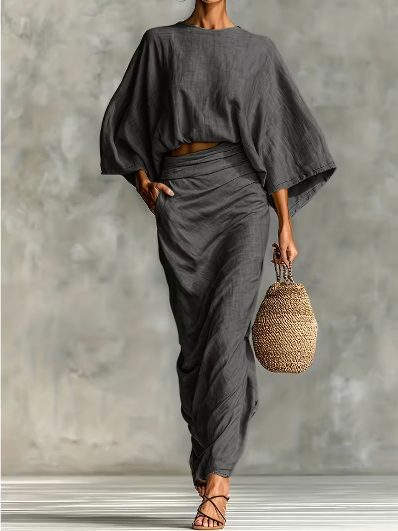 Maelina™ | Zweiteiliges Leinen-Wickelset