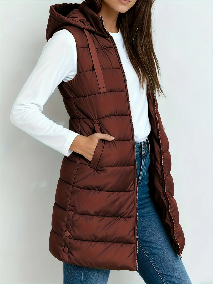 Jessalyn™ | Ärmellose, wattierte Winterjacke