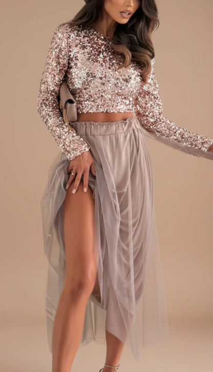 Bettina™ | Zweiteiliges Pailletten-Set