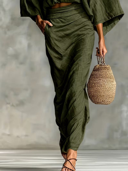 Maelina™ | Zweiteiliges Leinen-Wickelset