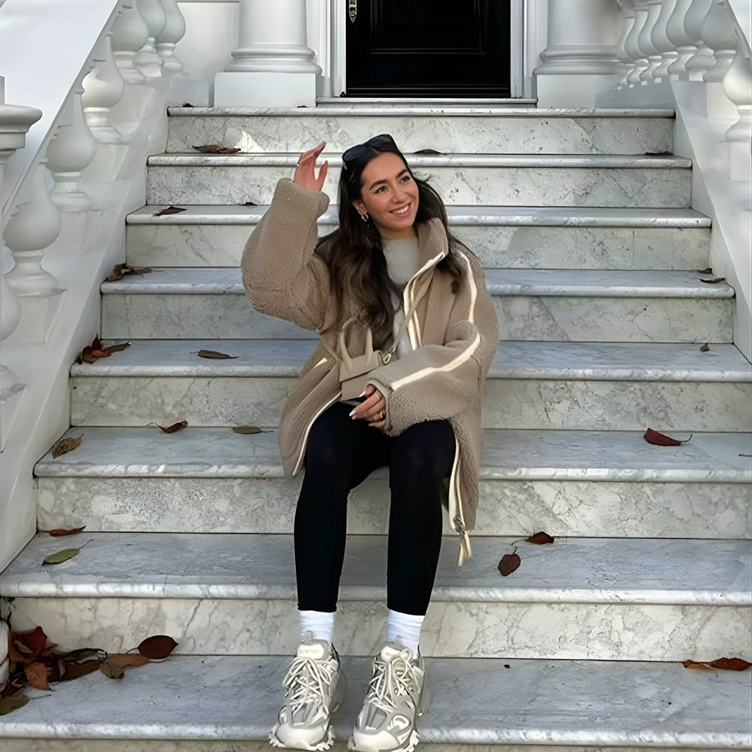 Delina™ | Teddy-Fleece-Jacke mit Reißverschluss