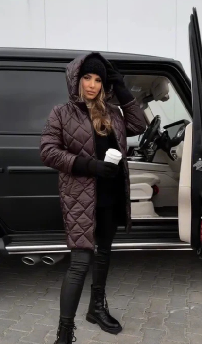 Isabell™ | Gesteppter Puffer-Mantel mit Kapuze