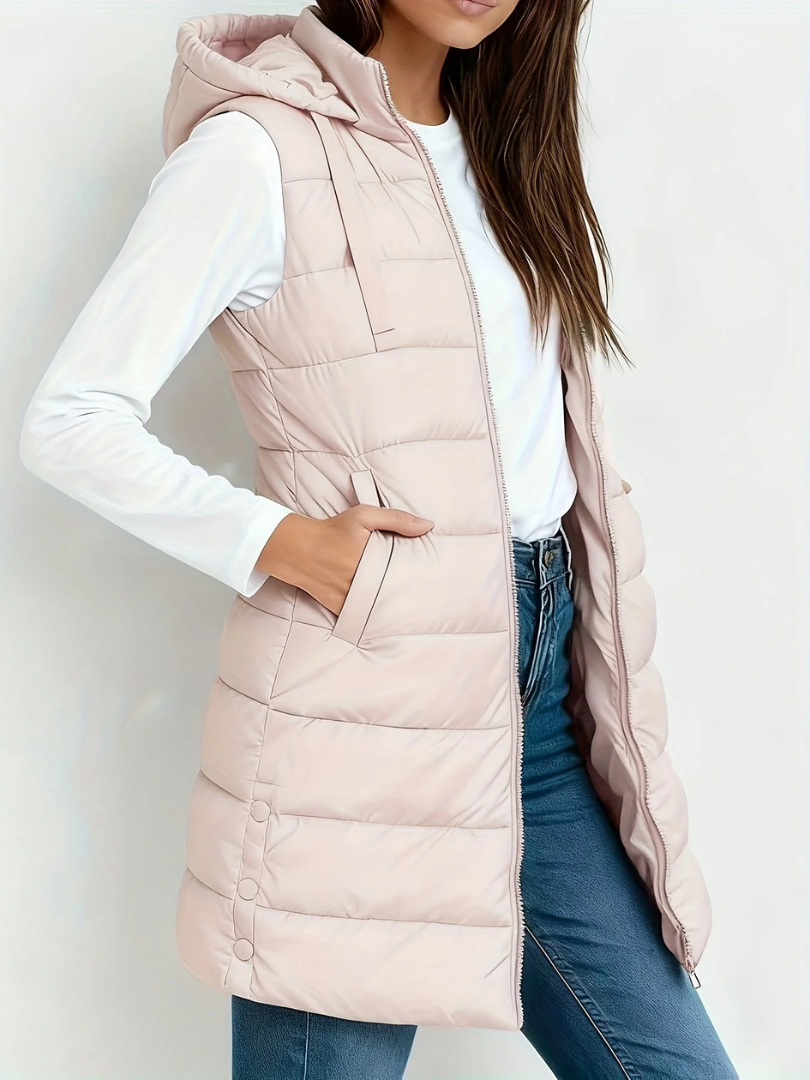 Jessalyn™ | Ärmellose, wattierte Winterjacke