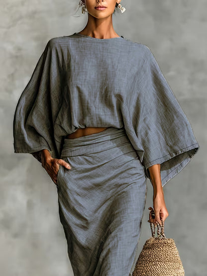 Maelina™ | Zweiteiliges Leinen-Wickelset