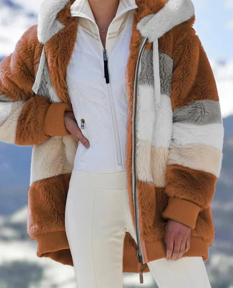 Vireya™ | Kunstfelljacke mit Kapuze