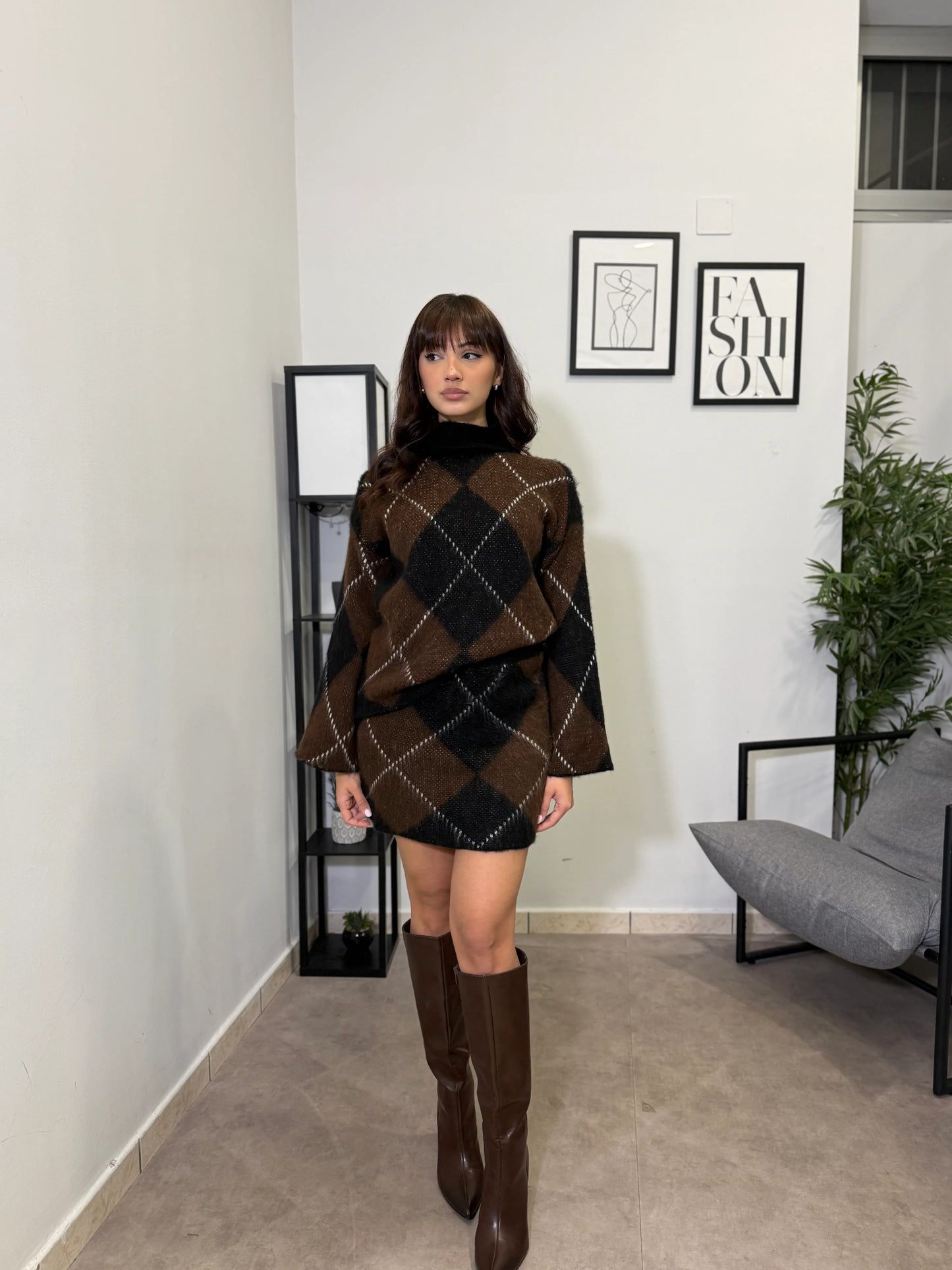 Ravlina™ | Oversize-Rollkragen-Strickkleid