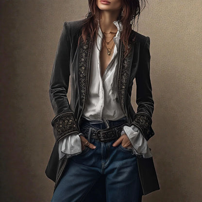 Helene™ | Elegante Samtjacke