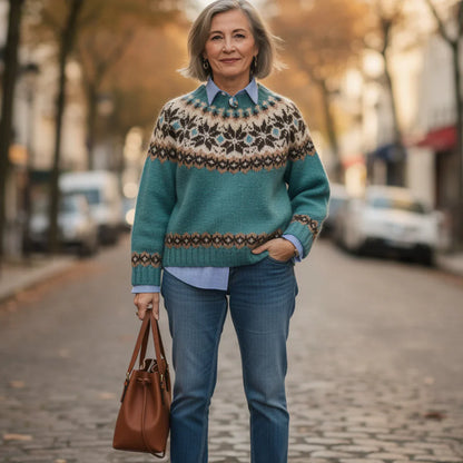 Petra™ | Eleganter Vintage-Strickpullover