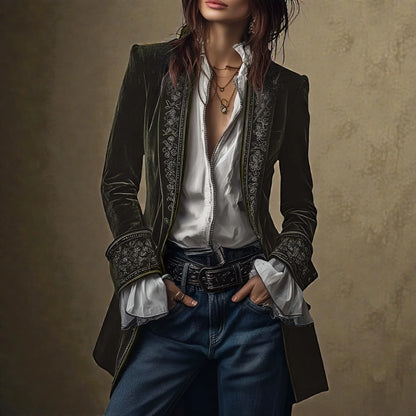 Helene™ | Elegante Samtjacke