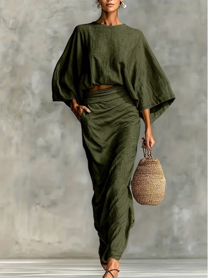 Maelina™ | Zweiteiliges Leinen-Wickelset