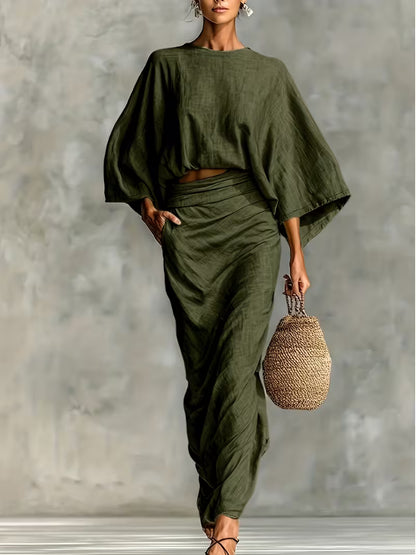 Maelina™ | Zweiteiliges Leinen-Wickelset