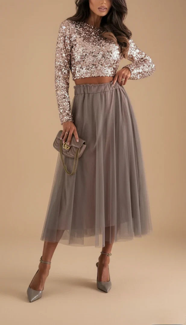 Bettina™ | Zweiteiliges Pailletten-Set