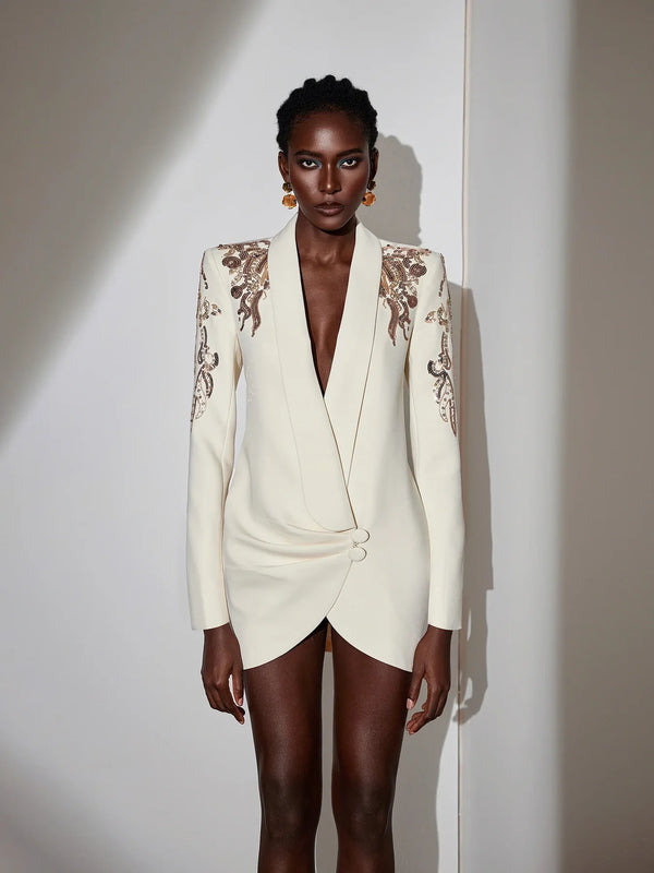 Querina™ | Blazer-Minidress mit V-Ausschnitt