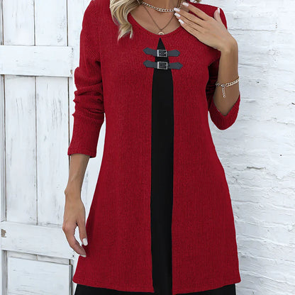 Beatrix™ | Langärmeliges Strickkleid