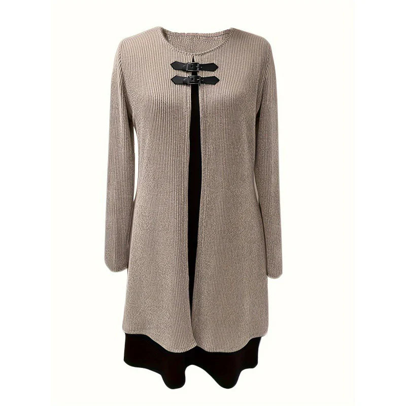 Beatrix™ | Langärmeliges Strickkleid