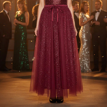 Garnet™ | Glänzendes Top und Paillettenrock