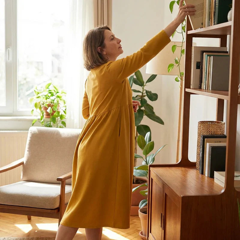 Uvelia™ | Midikleid mit Rundhalsausschnitt