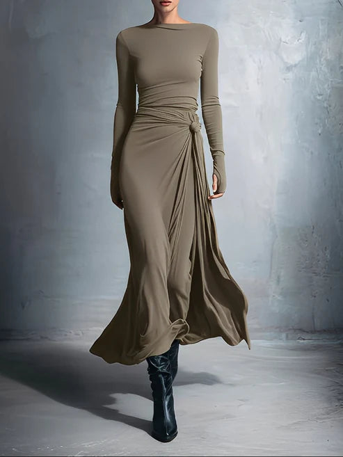 Hannah™ | Maxikleid mit seitlichem Knoten