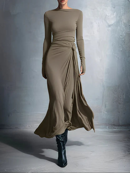 Hannah™ | Maxikleid mit seitlichem Knoten